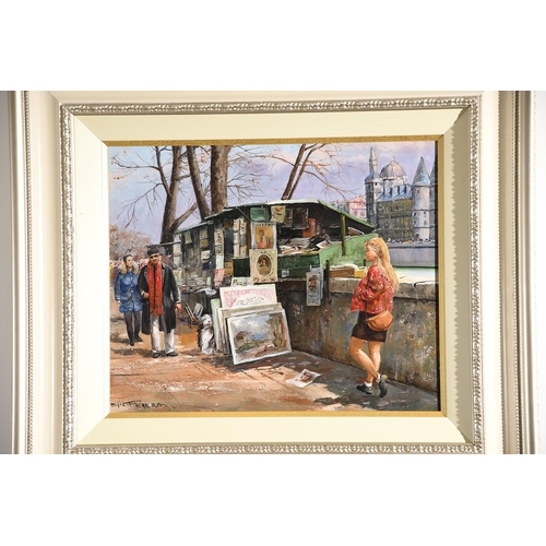 95 - Very fine original oil painting by Elio Ferrara