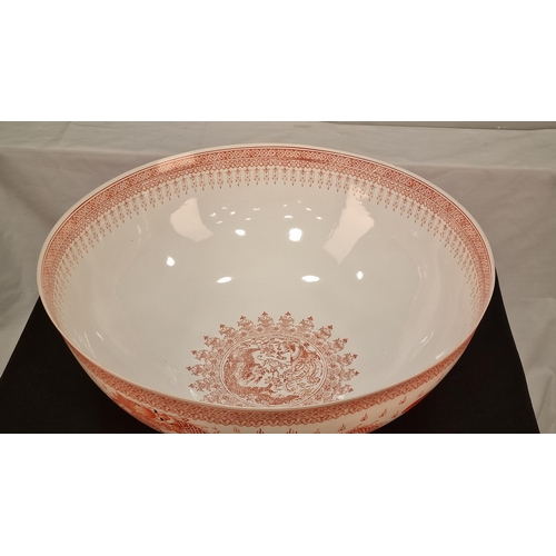 11 - Incredibly Fine Large Porcelain Dragon Bowl