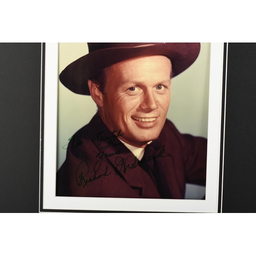 110 - Richard Widmark Unique Signed Photo Presentation