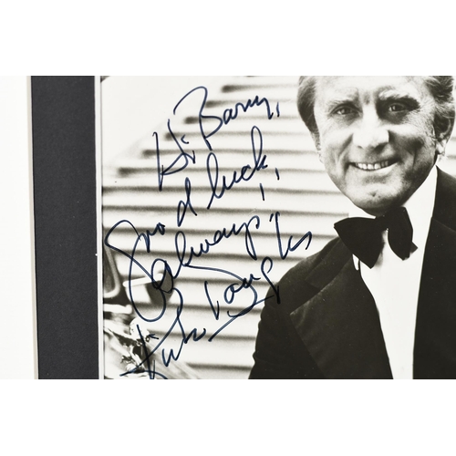 122 - Kirk Douglas Signed Photo Presentation