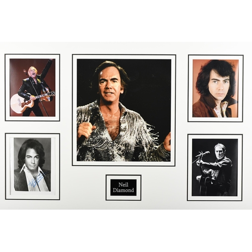 129 - Neil Diamond Unique Signed Photo Presentation