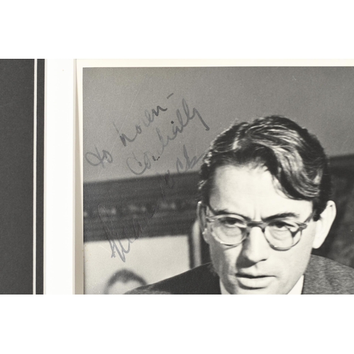 13 - Gregory Peck Signed Photo Presentation