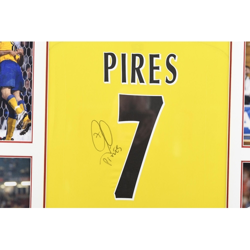 152 - Robert Pires Signed Arsenal  Football Shirt.