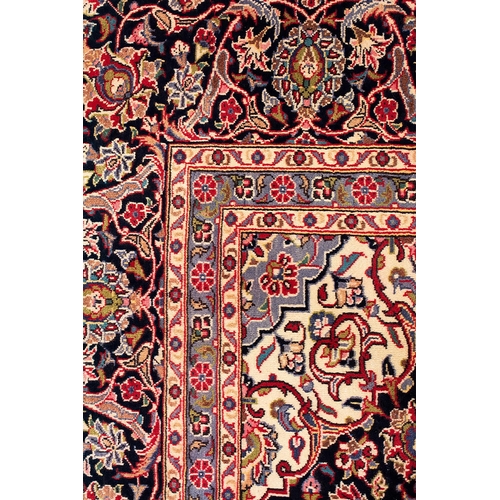 167 - Very Large Hand Knotted Persian Kashan Rug