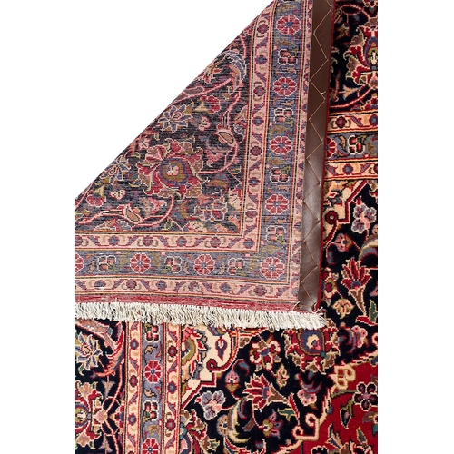 167 - Very Large Hand Knotted Persian Kashan Rug