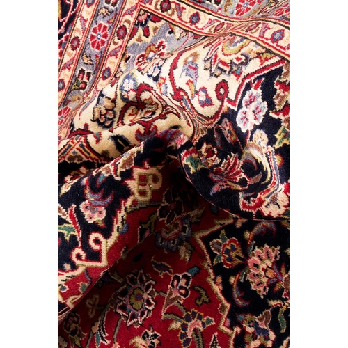 167 - Very Large Hand Knotted Persian Kashan Rug