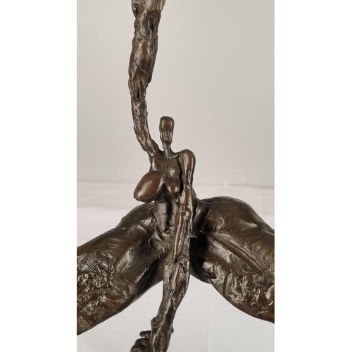 168 - Modern Solid Bronze Art Sculpture