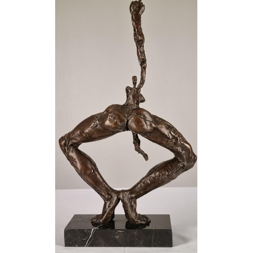 168 - Modern Solid Bronze Art Sculpture