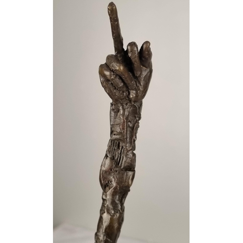 168 - Modern Solid Bronze Art Sculpture