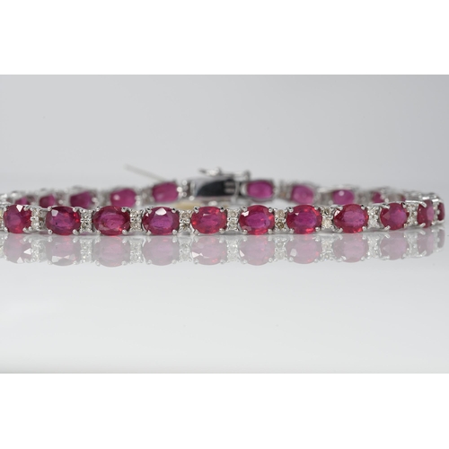 171 - Ruby & Diamond Bracelet