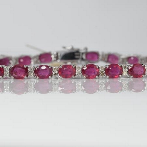 171 - Ruby & Diamond Bracelet