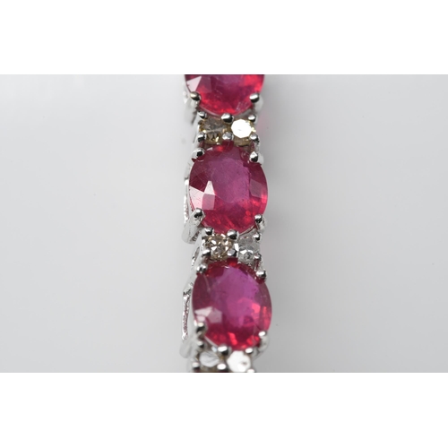 171 - Ruby & Diamond Bracelet