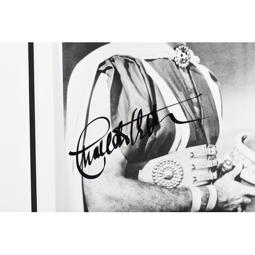 172 - Charlton Heston Unique Signed Photo Presentation