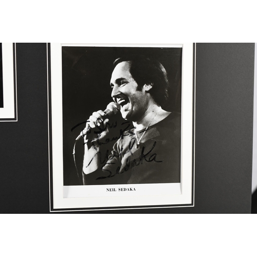 180 - Neil Sedaka Signed Photo Presentation