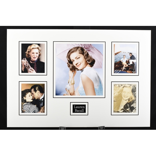 186 - Lauren Bacall Unique Signed Photo Presentation