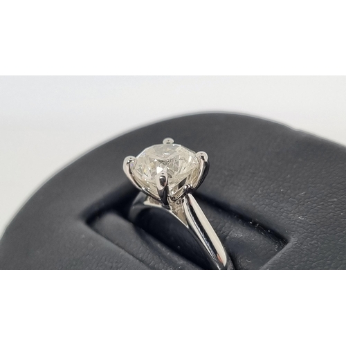 23 - 2.01 carat Diamond Solitaire set in Platinum. Certified.