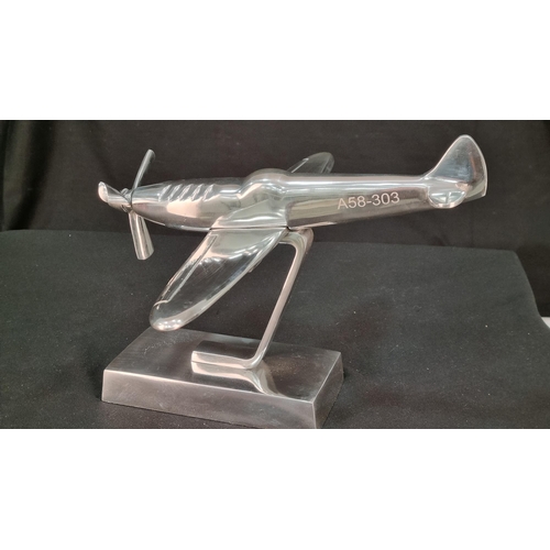 24 - Metal Spitfire on Stand.