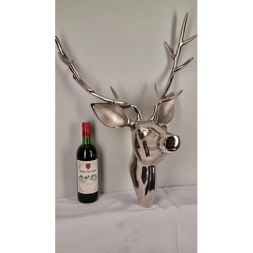 34 - Metal Stags Head