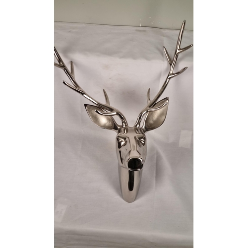 34 - Metal Stags Head