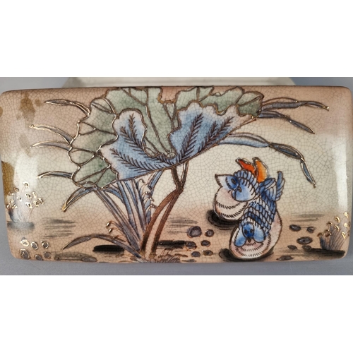 37 - Hand Painted Porcelain Trinket Box