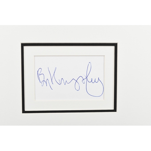 85 - Ben Kingsley Original Signature Presentation