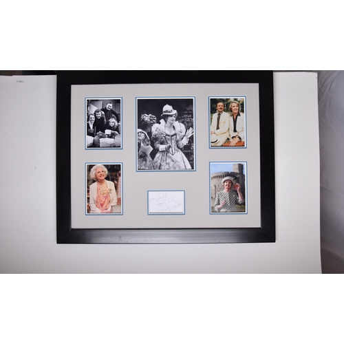 142 - PENELOPE KEITH framed original signature presentation