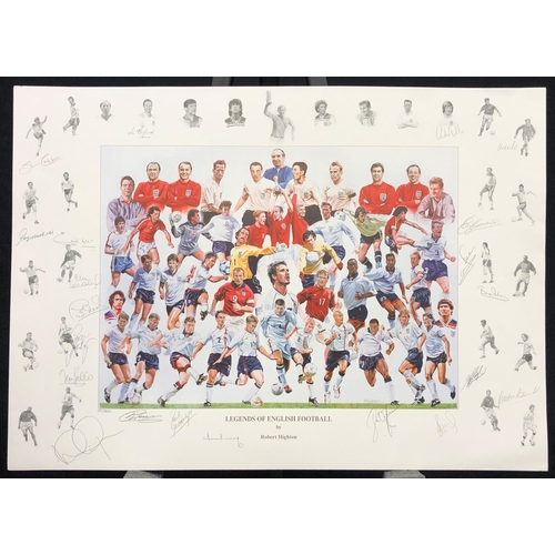 149 - ENGLAND LEGENDS original signed print