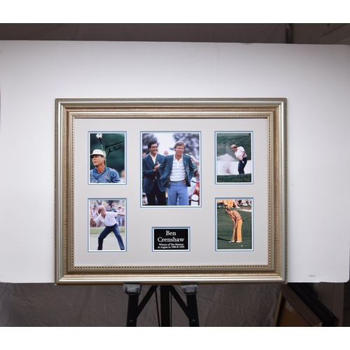 152 - BEN CRENSHAW framed original signature presentations.