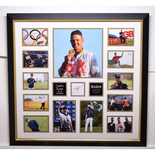 174 - JUSTIN ROSE original signed presentation