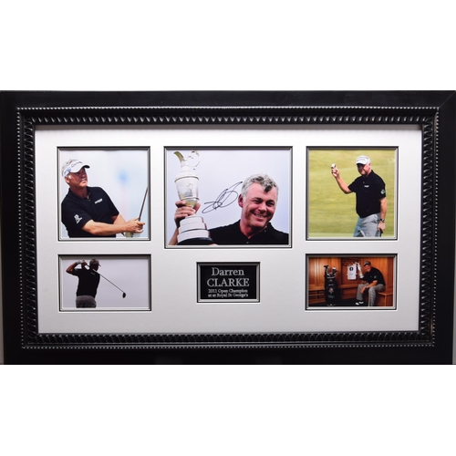 200 - DARREN CLARKE original signature presentation.