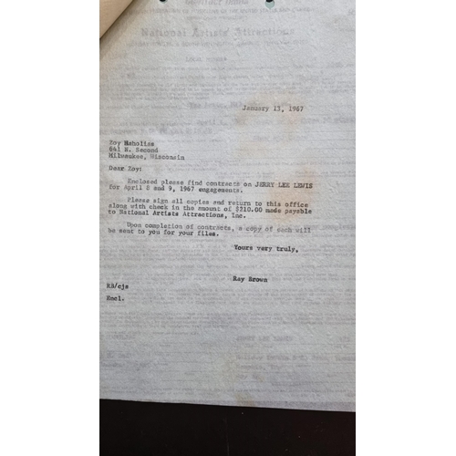 208 - Gerry Lee Lewis Original Signed Contract