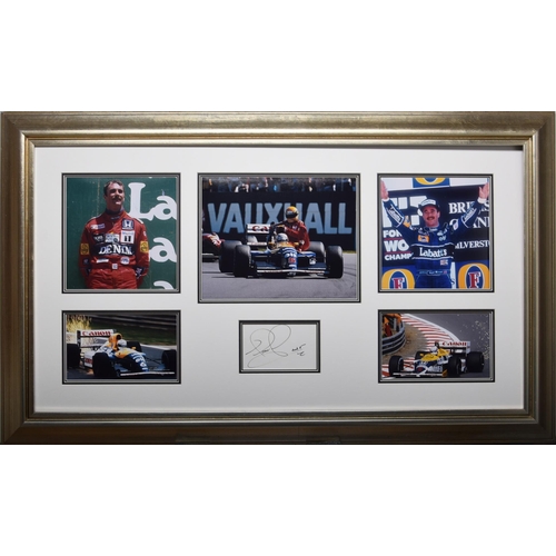 251 - NIGEL MANSELL original signature presentations