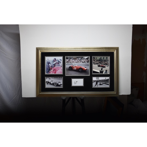 262 - STIRLING MOSS original signature presentation