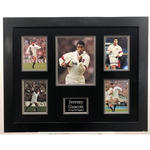 281 - JEREMY GUSCOTT framed original signature presentation