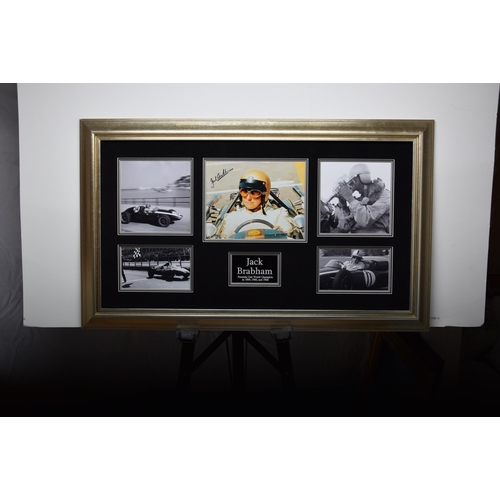 295 - JACK BRABHAM original signature presentation.