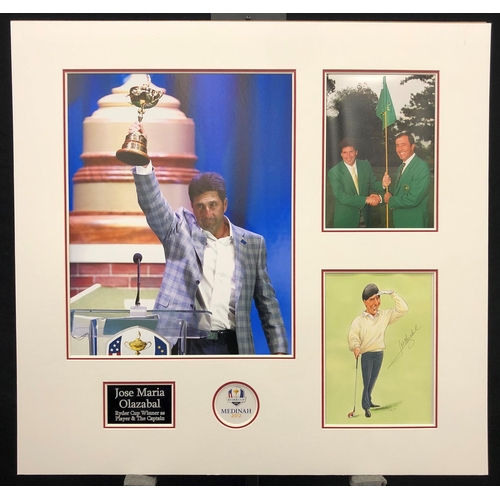 316 - JOSE MARIA OLAZABAL original signed presentation