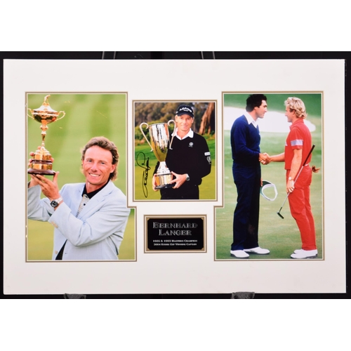 323 - BERNHARD LANGER original signed presentation