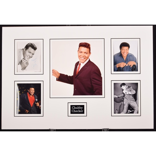 329 - CHUBBY CHECKER original signed presentation