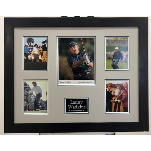 361 - LANNY WADKINS framed original signature presentation.