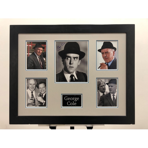 367 - GEORGE COLE framed original signature presentation