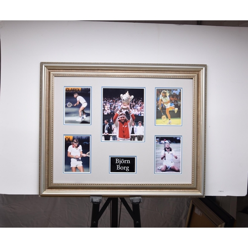 369 - BJORN BORG framed original signature presentation