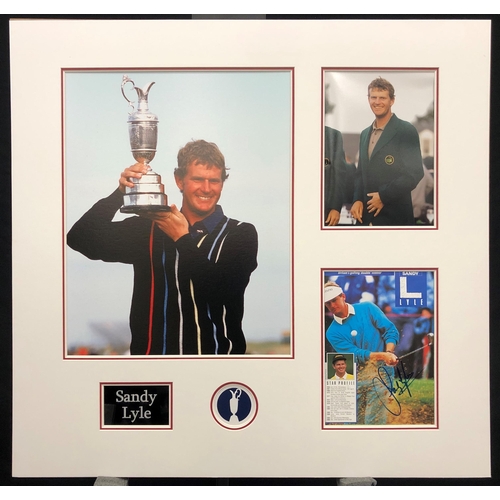 392 - SANDY LYLE an original signed presentation