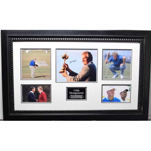 409 - COLIN MONTGOMERIE original signature presentation.