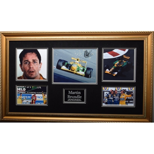 415 - MARTIN BRUNDLE original signature presentation.