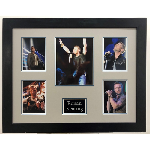 440 - RONAN KEATING framed original signature presentation