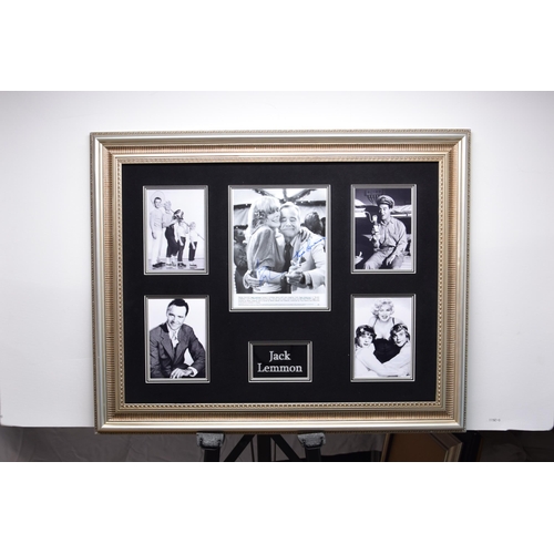 126 - JACK LEMMON framed original signature presentation