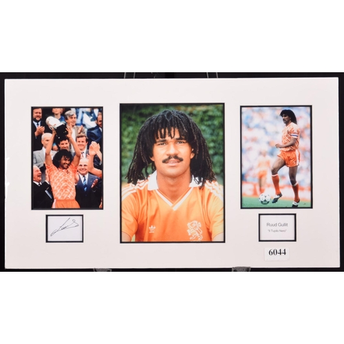 291 - RUUD GULLIT original signed presentation