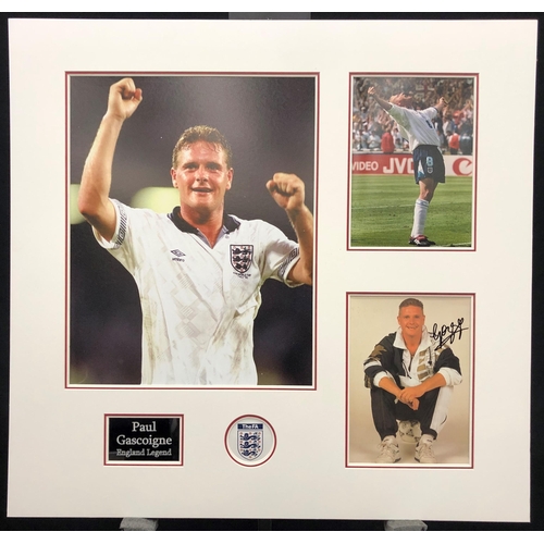 298 - PAUL GASCOIGNE original signed presentation