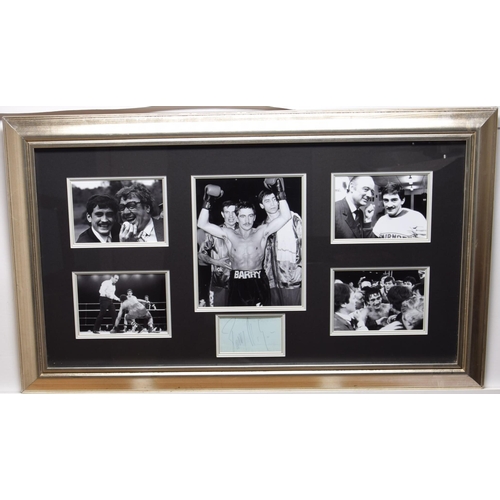 303 - BARRY McGUIGAN & signed presentation