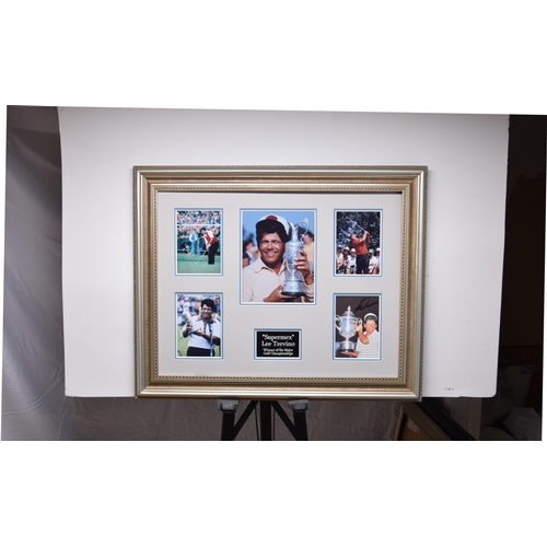 320 - LEE TRAVINO framed original signature presentation.